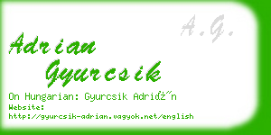 adrian gyurcsik business card